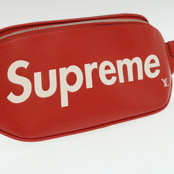 LOUIS VUITTON × Supreme Epi Bum Bag Waist Bag Red M53418 LV Auth 29232SM