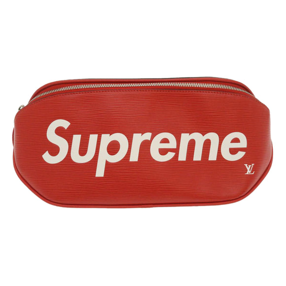 LOUIS VUITTON × Supreme Epi Bum Bag Waist Bag Red M53418 LV Auth 29232SM