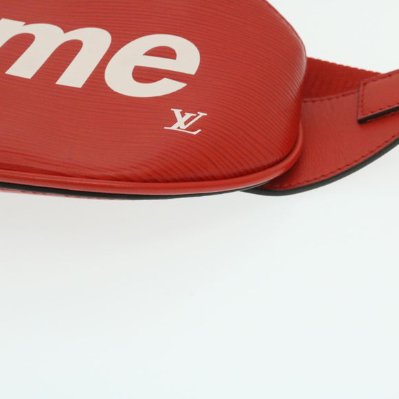 LOUIS VUITTON × Supreme Epi Bum Bag Waist Bag Red M53418 LV Auth 29232SM