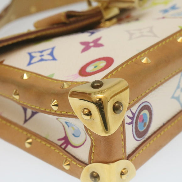 LOUIS VUITTON Monogram Pochette Eye Miss You Hand Bag White M92055 Auth 29328AM