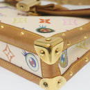 LOUIS VUITTON Monogram Pochette Eye Miss You Hand Bag White M92055 Auth 29328AM-16