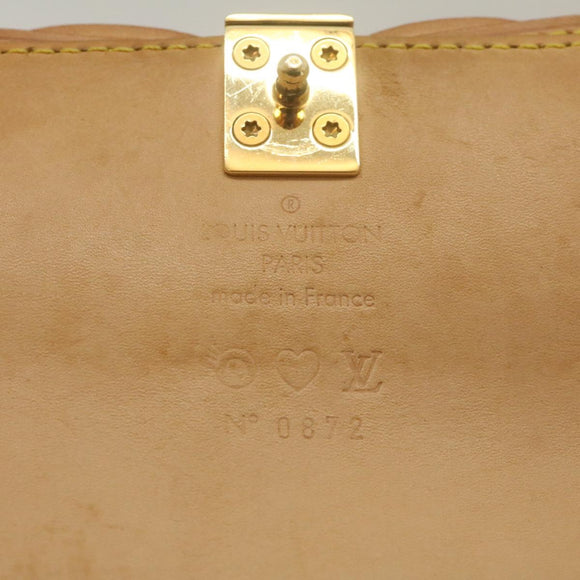 LOUIS VUITTON Monogram Pochette Eye Miss You Hand Bag White M92055 Auth 29328AM