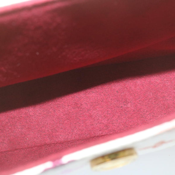 LOUIS VUITTON Monogram Pochette Eye Miss You Hand Bag White M92055 Auth 29328AM