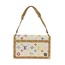 LOUIS VUITTON Monogram Pochette Eye Miss You Hand Bag White M92055 Auth 29328AM-2