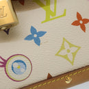 LOUIS VUITTON Monogram Pochette Eye Miss You Hand Bag White M92055 Auth 29328AM-14