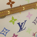 LOUIS VUITTON Monogram Pochette Eye Miss You Hand Bag White M92055 Auth 29328AM-3