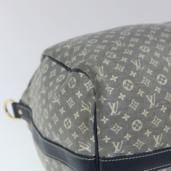 LOUIS VUITTON Monogram Idylle Speedy Voyage Boston Bag Navy M56706 LV Auth 29508