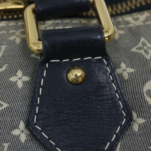 LOUIS VUITTON Monogram Idylle Speedy Voyage Boston Bag Navy M56706 LV Auth 29508