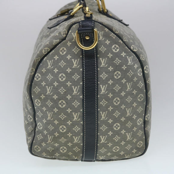 LOUIS VUITTON Monogram Idylle Speedy Voyage Boston Bag Navy M56706 LV Auth 29508