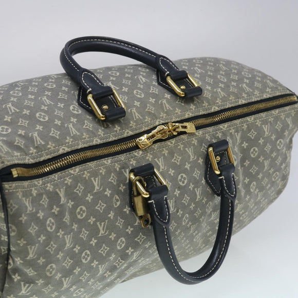 LOUIS VUITTON Monogram Idylle Speedy Voyage Boston Bag Navy M56706 LV Auth 29508