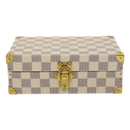 LOUIS VUITTON Damier Azur Coffret Polyvalent Jewelry Box SPO N33618 Auth 29521SV-13