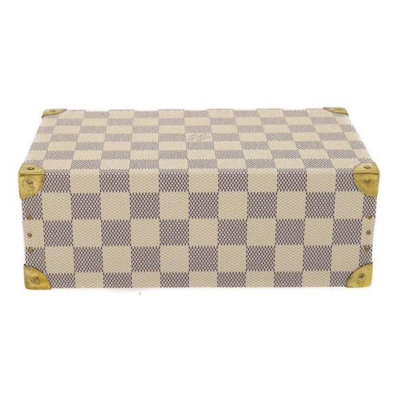 LOUIS VUITTON Damier Azur Coffret Polyvalent Jewelry Box SPO N33618 Auth 29521SV