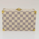 LOUIS VUITTON Damier Azur Coffret Polyvalent Jewelry Box SPO N33618 Auth 29521SV-6