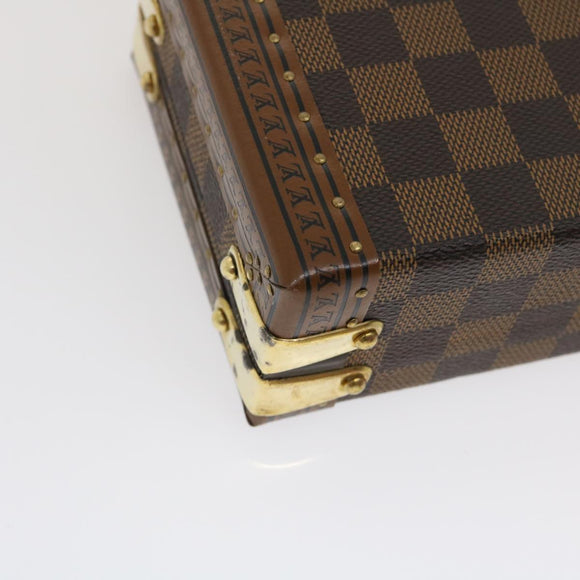 LOUIS VUITTON Damier Ebene Domino 28 Trunk LV Auth 29522SM