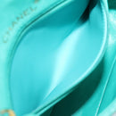 CHANEL Mini Matelasse 17 Flap Chain Bag Lamb Skin Light Blue CC Auth 29527A-26