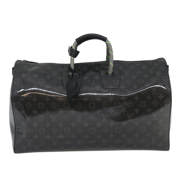 LOUIS VUITTON Eclipse Glaze Keepall Bandouliere 50 Boston Bag M43901 Auth 29548S