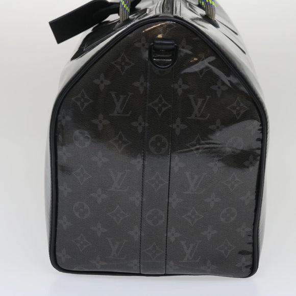 LOUIS VUITTON Eclipse Glaze Keepall Bandouliere 50 Boston Bag M43901 Auth 29548S