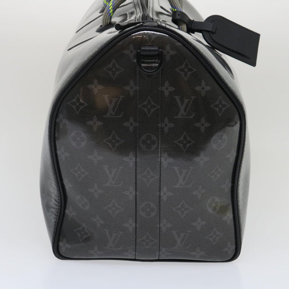 LOUIS VUITTON Eclipse Glaze Keepall Bandouliere 50 Boston Bag M43901 Auth 29548S
