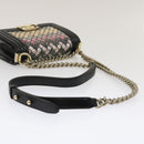 CHANEL Boy Chanel Chain Shoulder Bag Tile Black Multicolor CC Auth 29551AV-7