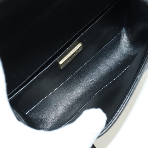 CHANEL Chain Boy Chanel Shoulder Bag Tile Black Multicolor CC Auth 29551A