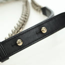 CHANEL Chain Boy Chanel Shoulder Bag Tile Black Multicolor CC Auth 29551A-8