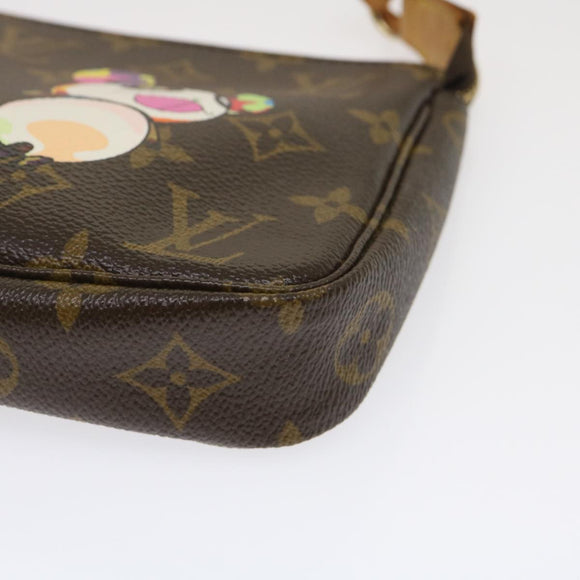 LOUIS VUITTON Monogram Panda Pochette Accessoires Pouch M51981 LV Auth 29555AM