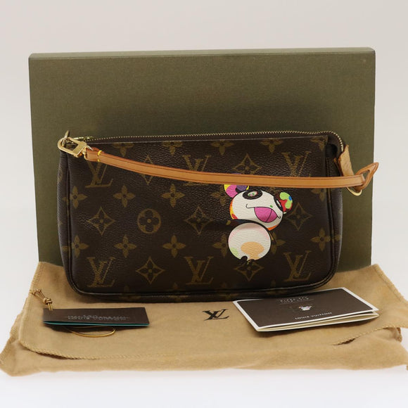 LOUIS VUITTON Monogram Panda Pochette Accessoires Pouch M51981 LV Auth 29555AM