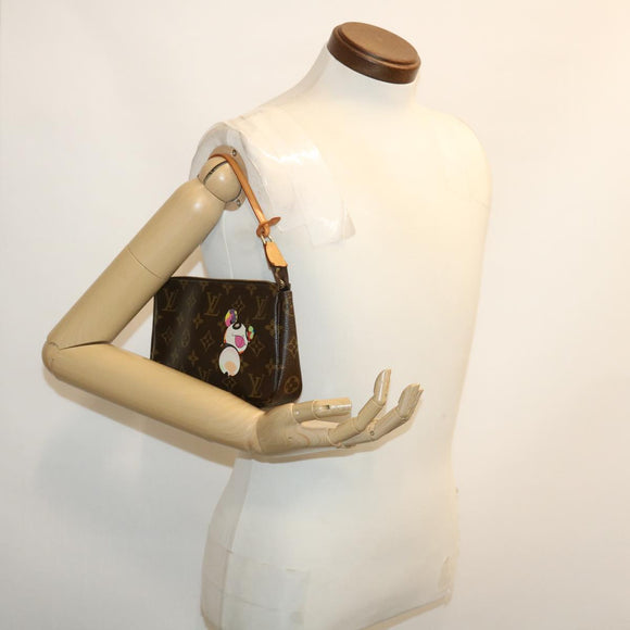 LOUIS VUITTON Monogram Panda Pochette Accessoires Pouch M51981 LV Auth 29555AM