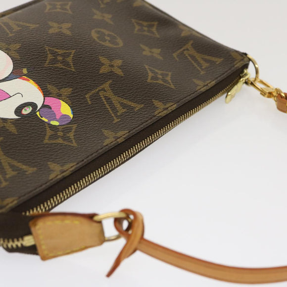 LOUIS VUITTON Monogram Panda Pochette Accessoires Pouch M51981 LV Auth 29555AM