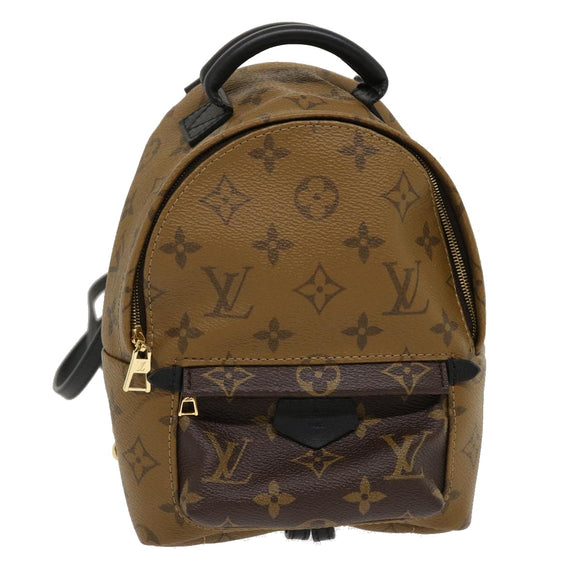 LOUIS VUITTON Monogram Reverse Palm Springs Mini Backpack M42411 LV Auth 29556SM