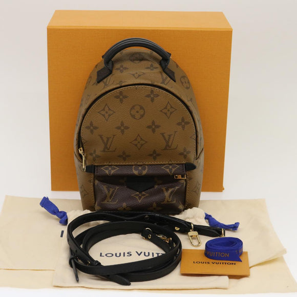 LOUIS VUITTON Monogram Reverse Palm Springs Mini Backpack M42411 LV Auth 29556SM