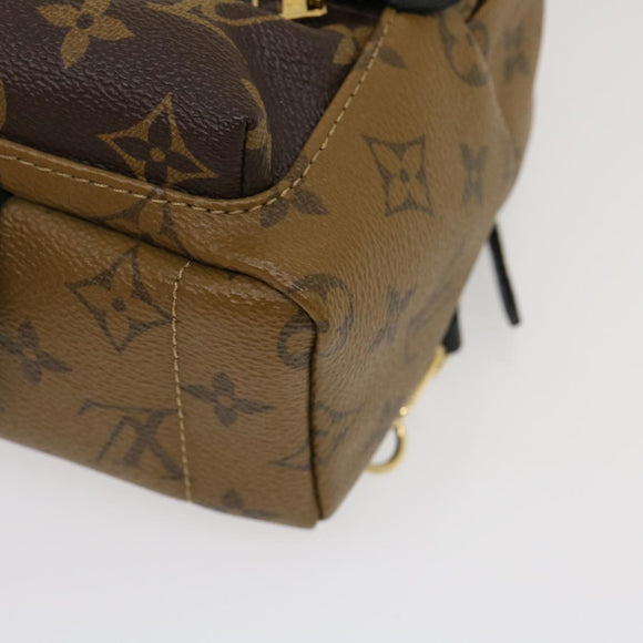 LOUIS VUITTON Monogram Reverse Palm Springs Mini Backpack M42411 LV Auth 29556SM