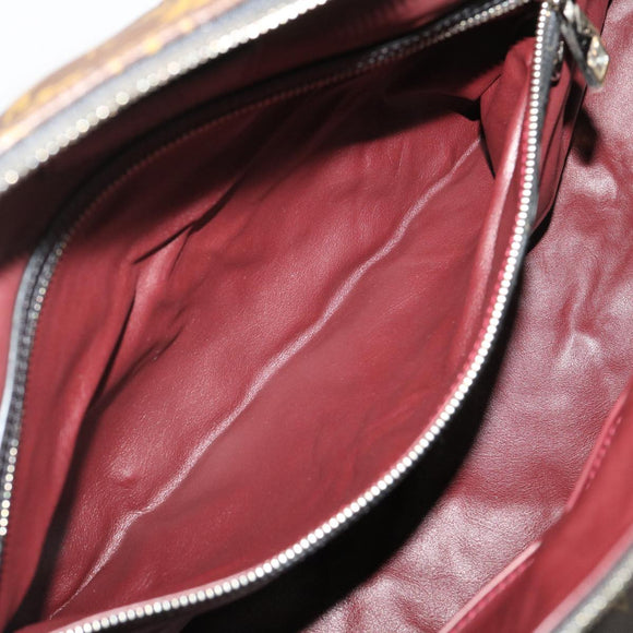 LOUIS VUITTON Monogram Macassar Neo sporty Hexagon Boston Bag M40398 Auth 29557S