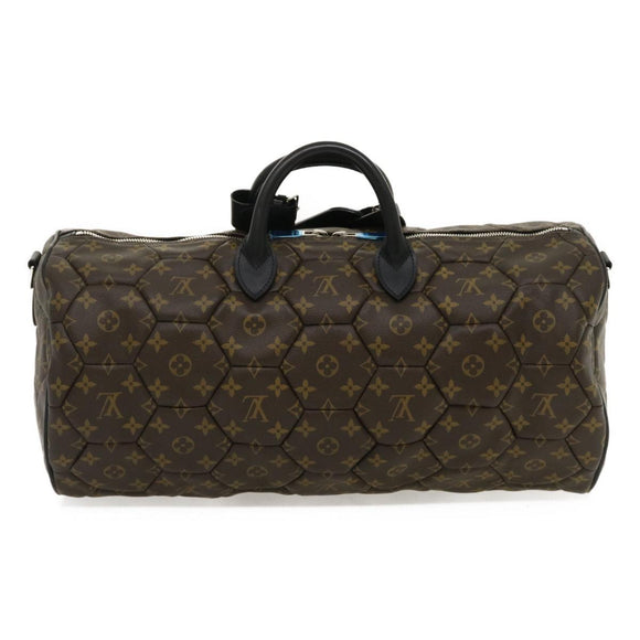 LOUIS VUITTON Monogram Macassar Neo sporty Hexagon Boston Bag M40398 Auth 29557S