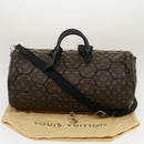 LOUIS VUITTON Monogram Macassar Neo sporty Hexagon Boston Bag M40398 Auth 29557SM-12