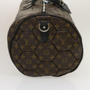 LOUIS VUITTON Monogram Macassar Neo sporty Hexagon Boston Bag M40398 Auth 29557S-4