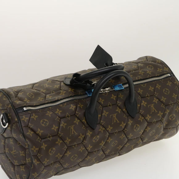 LOUIS VUITTON Monogram Macassar Neo sporty Hexagon Boston Bag M40398 Auth 29557SM