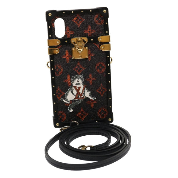 LOUIS VUITTON Transformed Monogram Cat Eye Trunk iPhone Case M63891 Auth 29562M