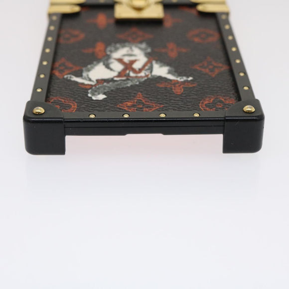 LOUIS VUITTON Transformed Monogram Cat Eye Trunk iPhone Case M63891 Auth 29562M
