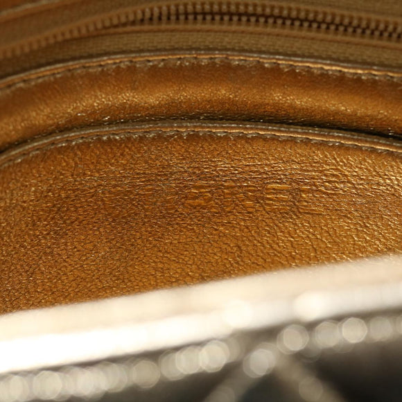 CHANEL Matelasse Shoulder Bag Lamb Skin Gold CC Auth 29567AV