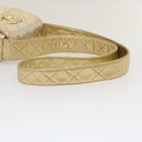 CHANEL Matelasse Shoulder Bag Lamb Skin Gold CC Auth 29567AV-7