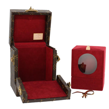 LOUIS VUITTON Monogram Coffret Winding Machine Accessory Case M48126 Auth 29828SM