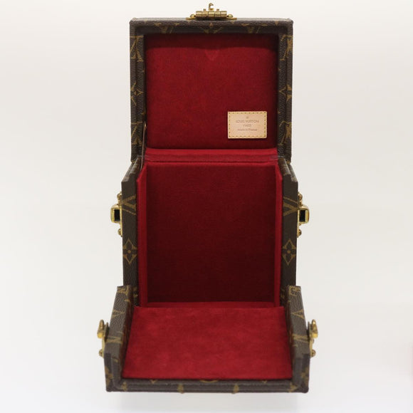 LOUIS VUITTON Monogram Coffret Winding Machine Accessory Case M48126 Auth 29828SM