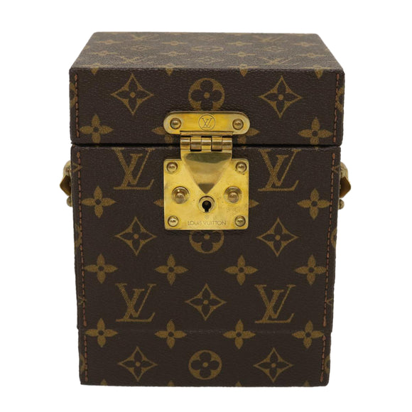 LOUIS VUITTON Monogram Coffret Winding Machine Accessory Case M48126 Auth 29828SM