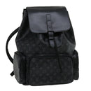 LOUIS VUITTON Monogram Eclipse Trio Backpack Backpack M45538 LV Auth 29886A-1