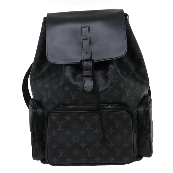 LOUIS VUITTON Monogram Eclipse Trio Backpack Backpack M45538 LV Auth 29886A