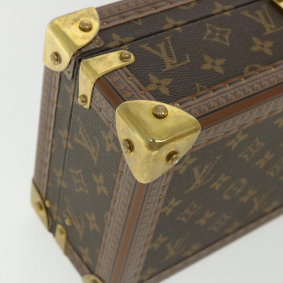 LOUIS VUITTON Monogram Coffret 8 Montor Trunk Watch case M20016 LV Auth 29887S