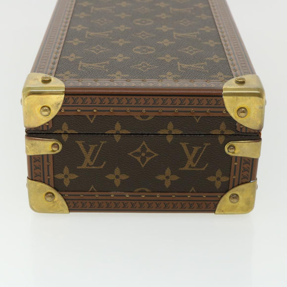 LOUIS VUITTON Monogram Coffret 8 Montor Trunk Watch case M20016 LV Auth 29887S