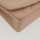 CHANEL Matelasse Turn Lock Chain Diana Shoulder Bag Canvas Pink CC Auth 29889AV-15