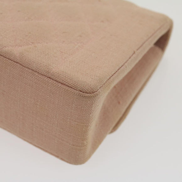 CHANEL Matelasse Turn Lock Chain Diana Shoulder Bag Canvas Pink CC Auth 29889AV